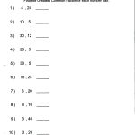 Lcm Of 5 And 20 Math Grade 6 Factoring Worksheets Free Printable | Free Printable Lcm Worksheets