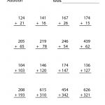 Learn And Practice Addition With This Printable 3Rd Grade Elementary | Free Printable Addition Worksheets For 3Rd Grade