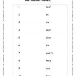 Les Nombres 1 20 | Nombres | French Worksheets, Kindergarten | French Numbers 1 20 Printable Worksheets
