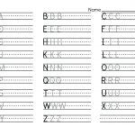 Letter Handwriting Worksheet Dotted Alphabet Handwriting Worksheets | Printable Alphabet Handwriting Worksheets