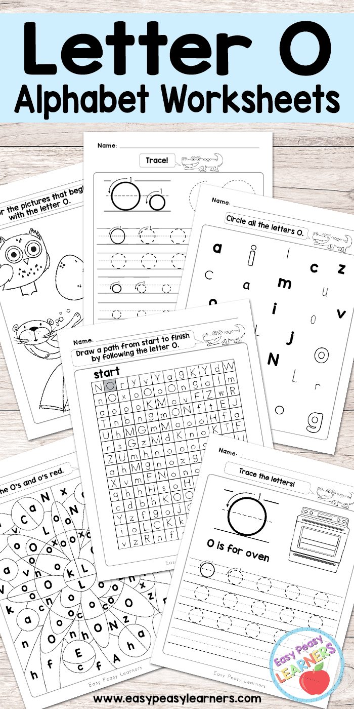 Letter O Worksheets - Alphabet Series - Easy Peasy Learners | Letter O Printable Worksheets