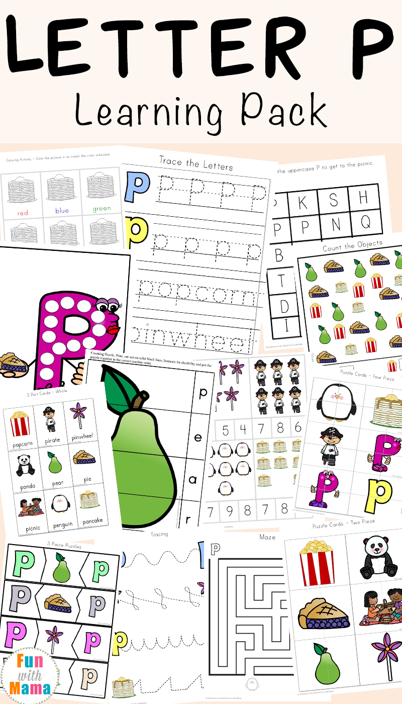 Letter P Worksheets + Printables - Fun With Mama | Free Printable Letter P Worksheets