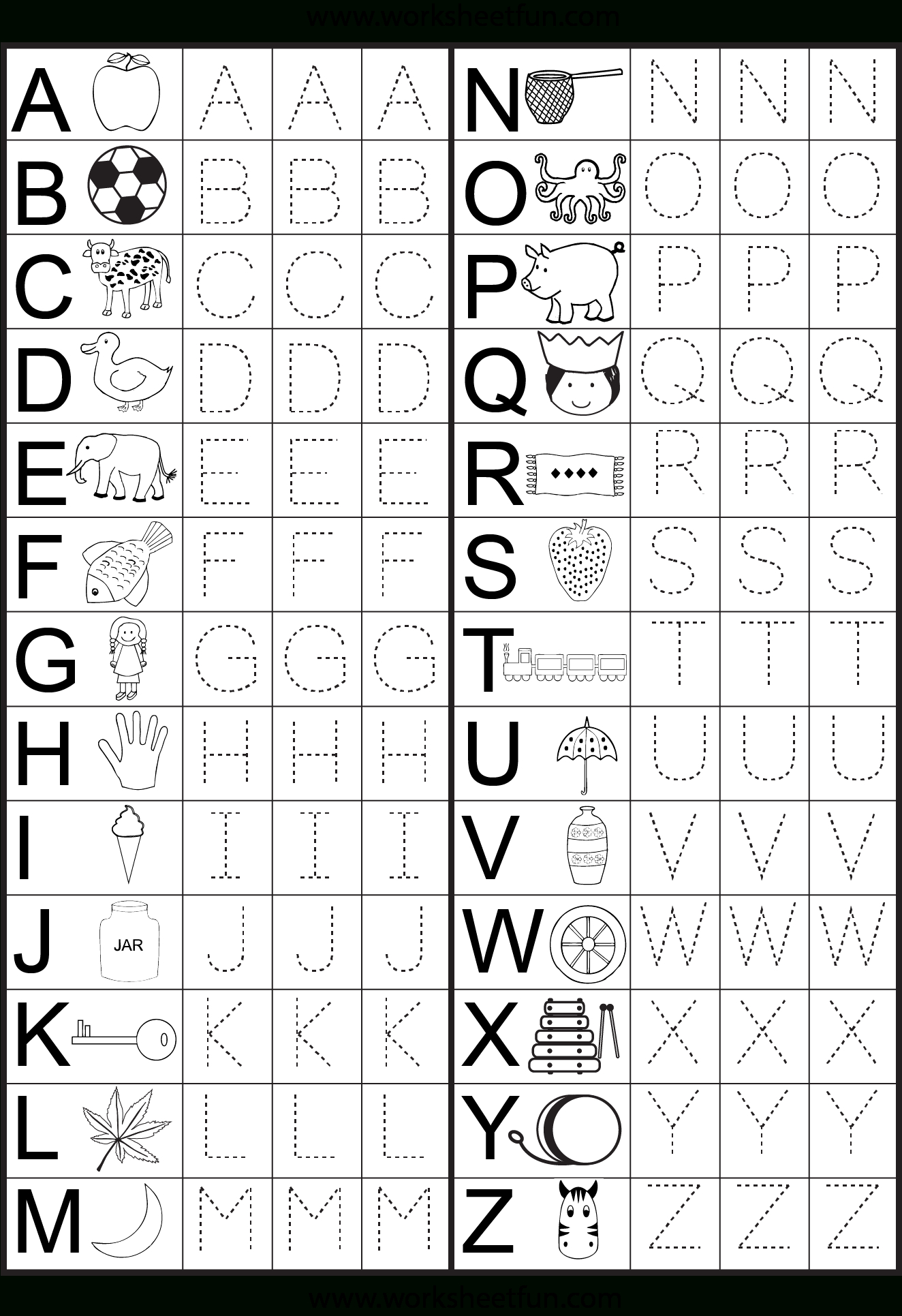 Printable Worksheets For Preschoolers The Alphabets Printable Worksheets