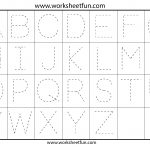 Letter Tracing Worksheets For Kindergarten   Capital Letters | Capital Alphabets Tracing Worksheets Printable