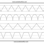 Line Tracing – 1 Worksheet / Free Printable Worksheets | Free Printable Preschool Worksheets Tracing Lines