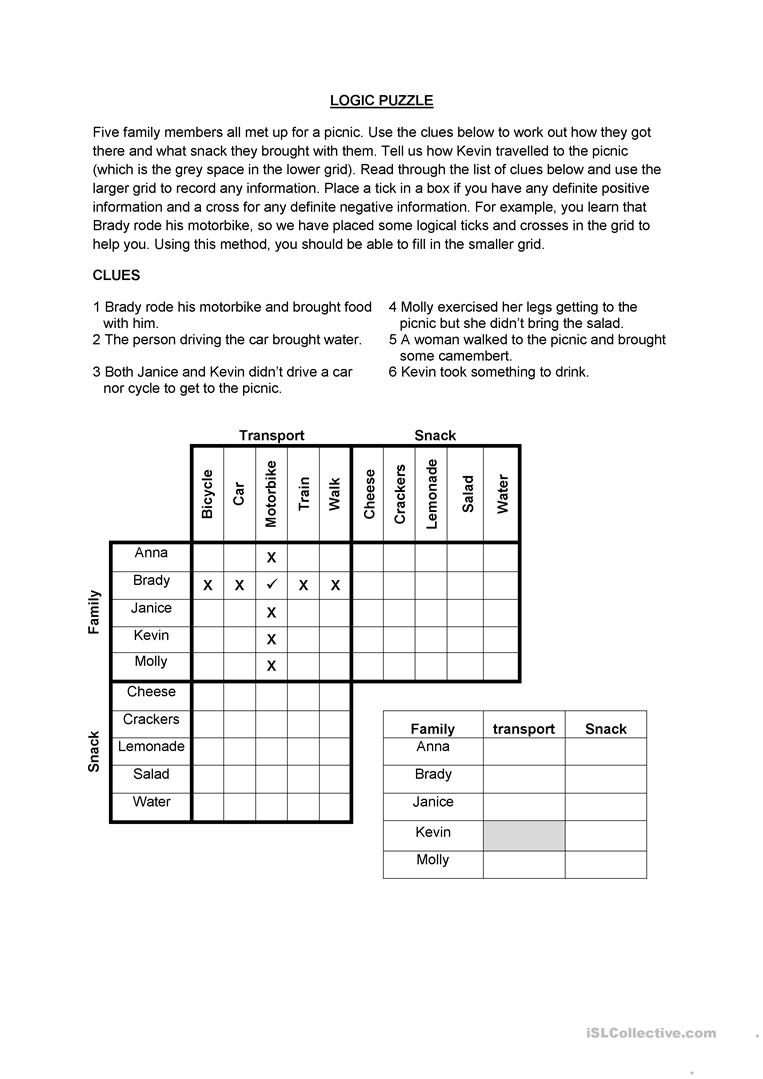 Math Logic Puzzles Worksheets Pdf Download Them And Try To Solve Logic Puzzles Printable
