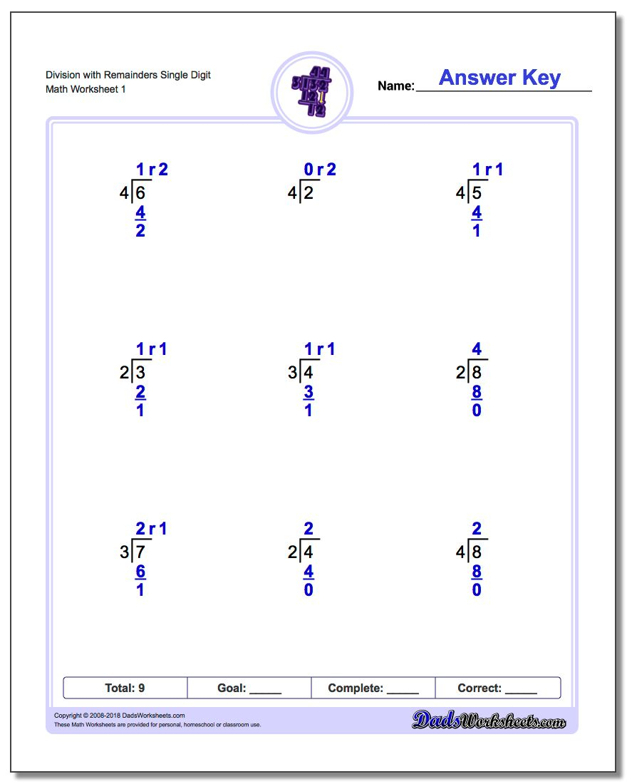 Long Division Worksheets | 4Th Grade Division Printable Worksheets