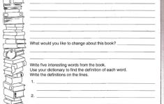 Printable Book Report Worksheets