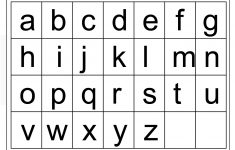 Lower Case Alphabet Printable Worksheets