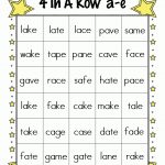 Magic E 4 In A Row | For My Firsties! | Silent E, Classroom Freebies | Magic E Worksheets Free Printable