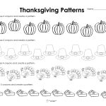 Making Patterns: Thanksgiving Style (Free Worksheet!) | Squarehead | Printable Thanksgiving Worksheets Kindergarten