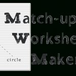 Matching Worksheet Maker: Create Custom Printable Worksheets   Make | Printable Worksheet Maker