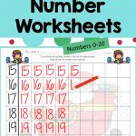 Math Number Writing Practice 1 20 Worksheets Christmas No Prep | Printable Check Writing Worksheets