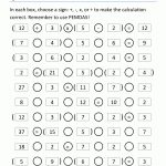 Math Puzzle Quadras Operation Puzzle 5 | Kids Education | Maths | Printable Math Riddles Worksheets