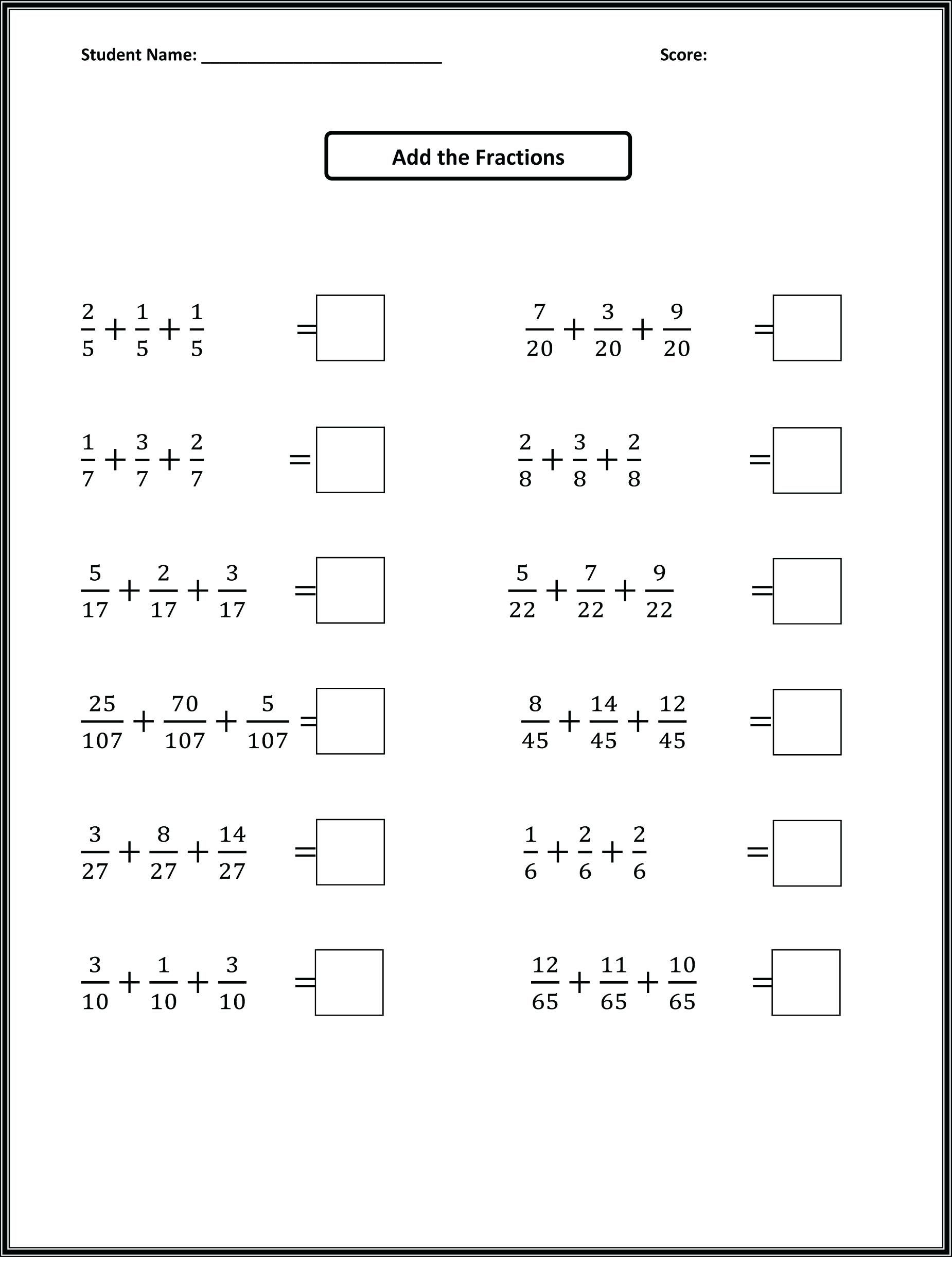 Math Worksheet: Fun Math Activities For First Grade Rational Numbers | Free Printable First Grade Fraction Worksheets