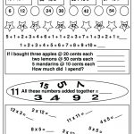 Math Worksheet: Math Games For Grade Printable Elementary Formulas | Printable Elementary Math Worksheets