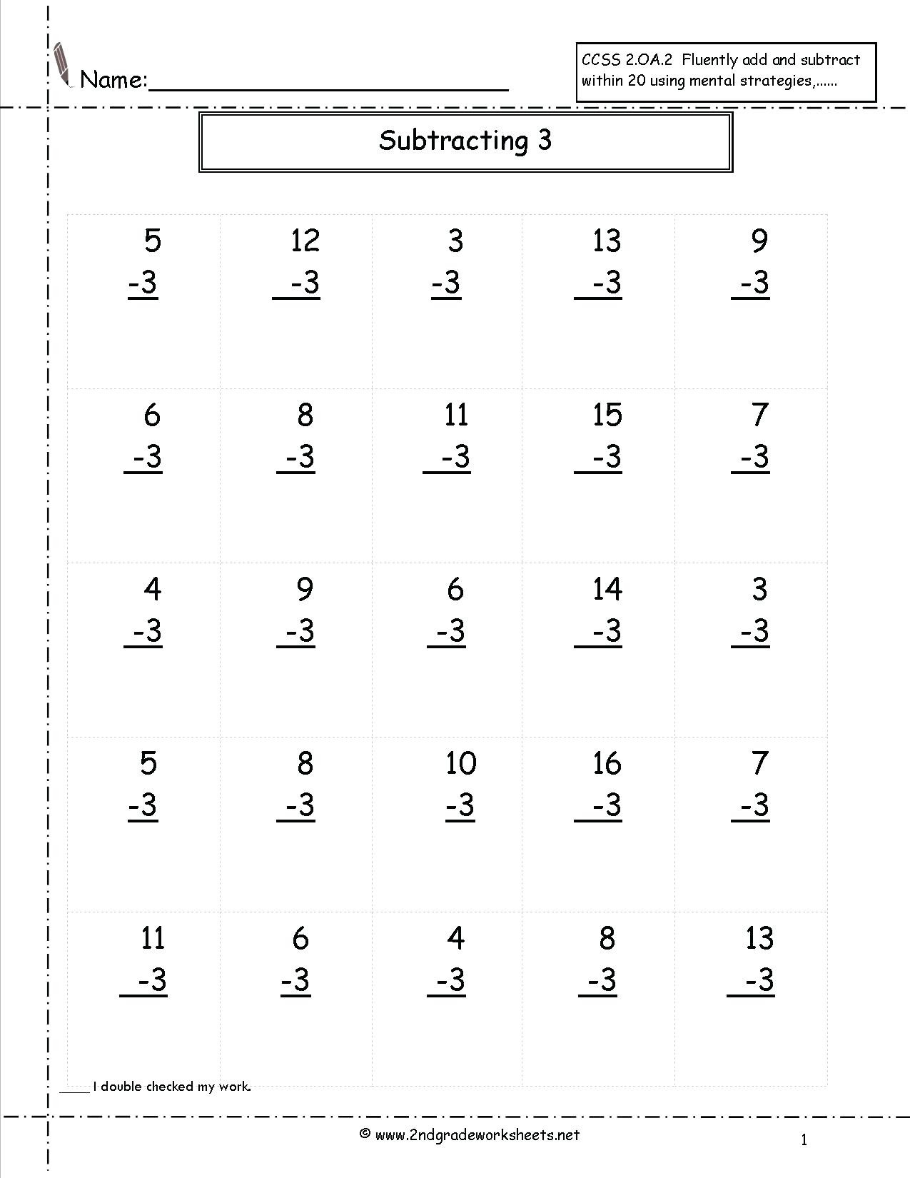 Free Printable Addition Worksheets Mental Addition To 12 4 3Rd 1St Grade Math Addition