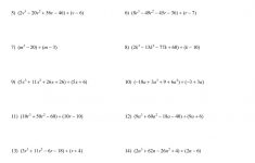 Printable High School Math Worksheets