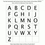 Math Worksheets 3Rd Grade The Alphabet In Symmetry | 4Th Grade | Free Printable Worksheets For 3Rd Grade