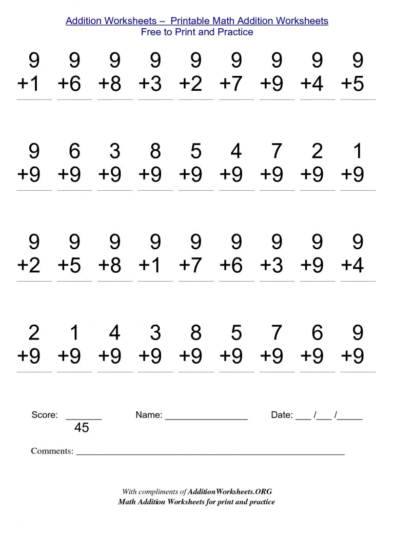 Math Worksheets For Free To Print - Alot | Me | Kindergarten | Free ...