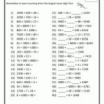 Math Worksheets Place Value | Math Printables | Math Worksheets | Printable 3Rd Grade Math Worksheets