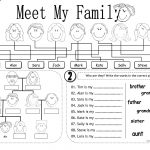 Meet My Family Worksheet   Free Esl Printable Worksheets Made | Family Printable Worksheets