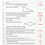Mental Maths Practise Year 5 Worksheets | Math Test Printable Worksheets