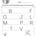 Missing Alphabet Letters Worksheet (Free Printable)   Doozy Moo | Free Printable Alphabet Worksheets