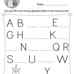 Missing Letter Worksheets (Free Printables)   Doozy Moo | Free Printable Alphabet Worksheets