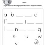 Missing Letter Worksheets (Free Printables)   Doozy Moo | Free Printable Upper And Lowercase Letters Worksheets