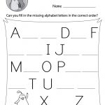 Missing Letter Worksheets (Free Printables)   Doozy Moo | Printable Letter Worksheets