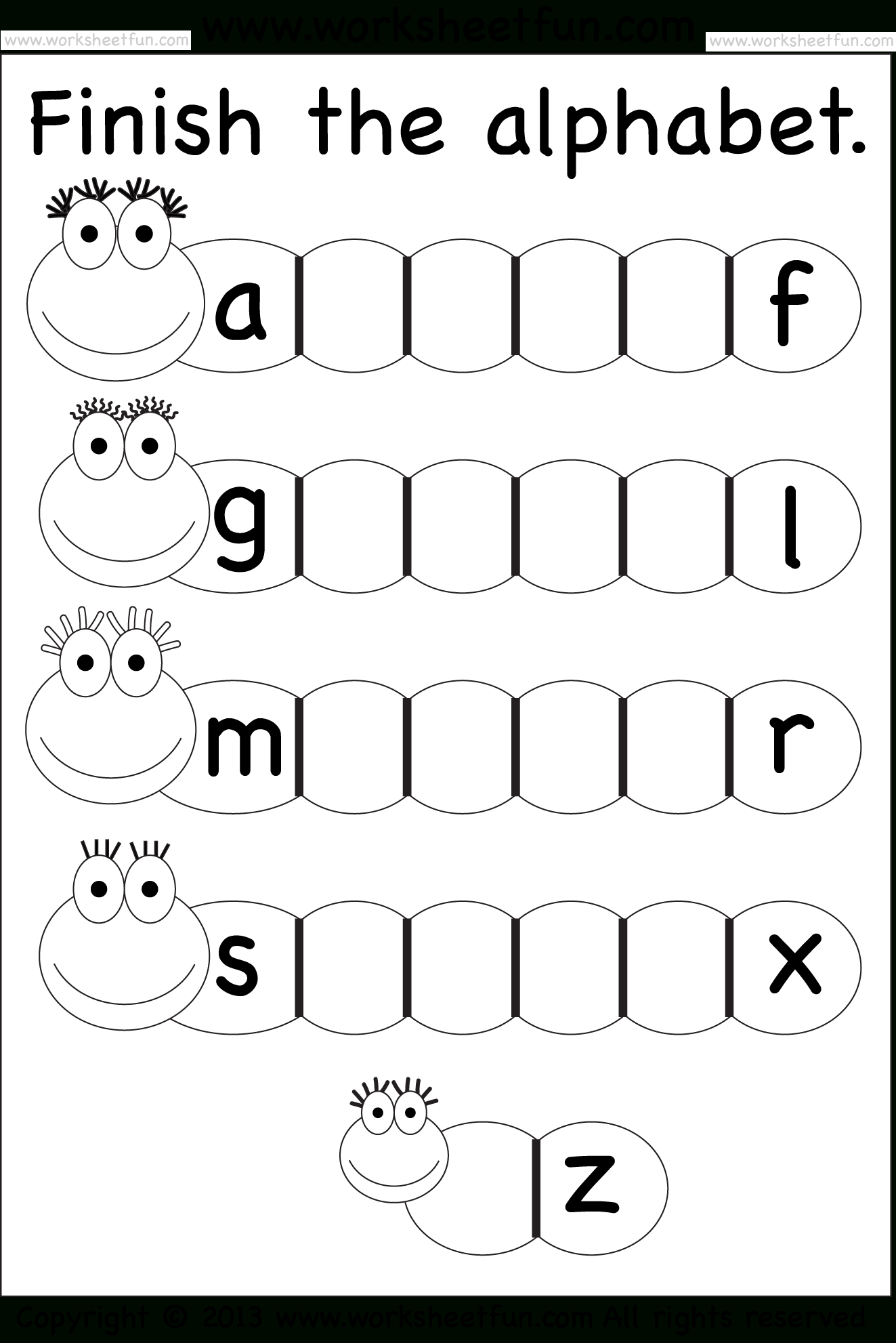Missing Lowercase Letters – Missing Small Letters – Worksheet / Free | Printable Letter Worksheets