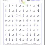 Mixed Multiplication And Division | Basic Multiplication Printable Worksheets