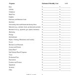 Monthly+Business+Expense+Worksheet+Template | Money Maker | Business | Business Worksheets Printables