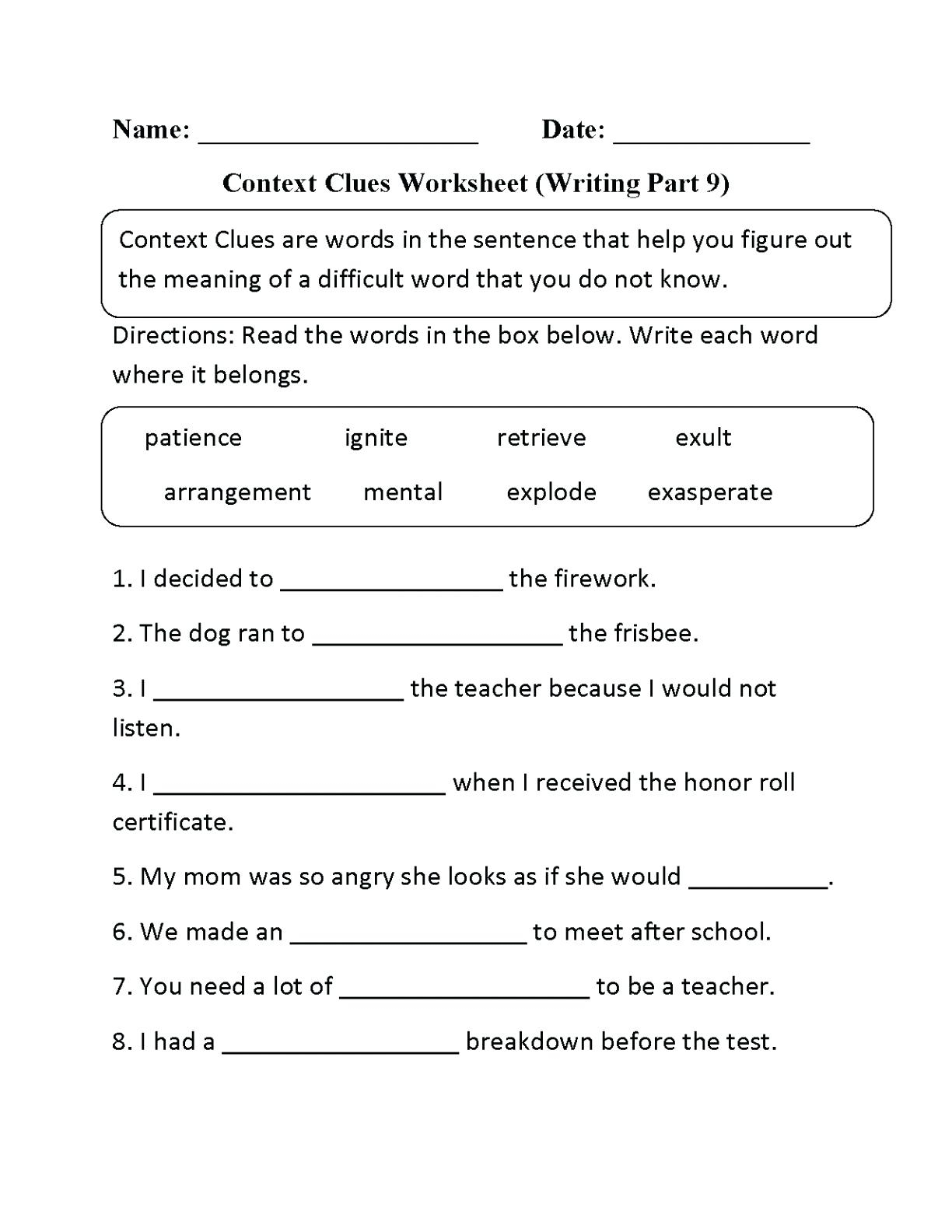 Printable Main Idea Worksheets Multiple Choice With Answer Key 11 Best 