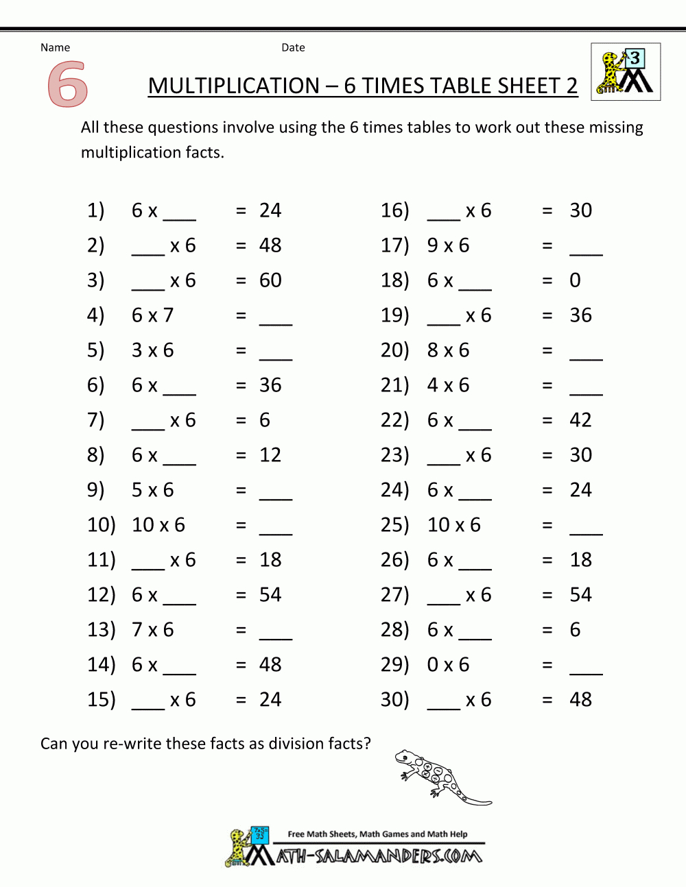 Multiplication Drill Sheets 3Rd Grade | 7Th Grade Math Worksheets Free Printable With Answers
