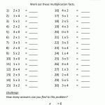Multiplication Practice Worksheets To 5X5 | Free Printable Multiplication Worksheets Grade 2