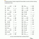 Multiplication Printable Worksheets 8 Times Table 2 | Kids Math | Multiplication 2 Worksheet Printable