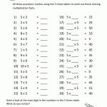 Multiplication Table Worksheets 5 Times Table1 | Education For Kids | Free Printable Multiplication Worksheets For 5Th Grade