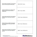 Multiplication Worksheet And Division Worksheet Money Word Problems | Free Printable Money Word Problems Worksheets
