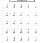 Multiplication Worksheets And Printouts | Basic Multiplication Printable Worksheets