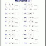 Multiplication Worksheets For Grade 3 | Printable Math Worksheets 3Rd Grade Multiplication