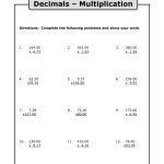 Multiplying Decimals | Multiplication With Decimals Worksheets | Free Printable Decimal Multiplication Worksheets