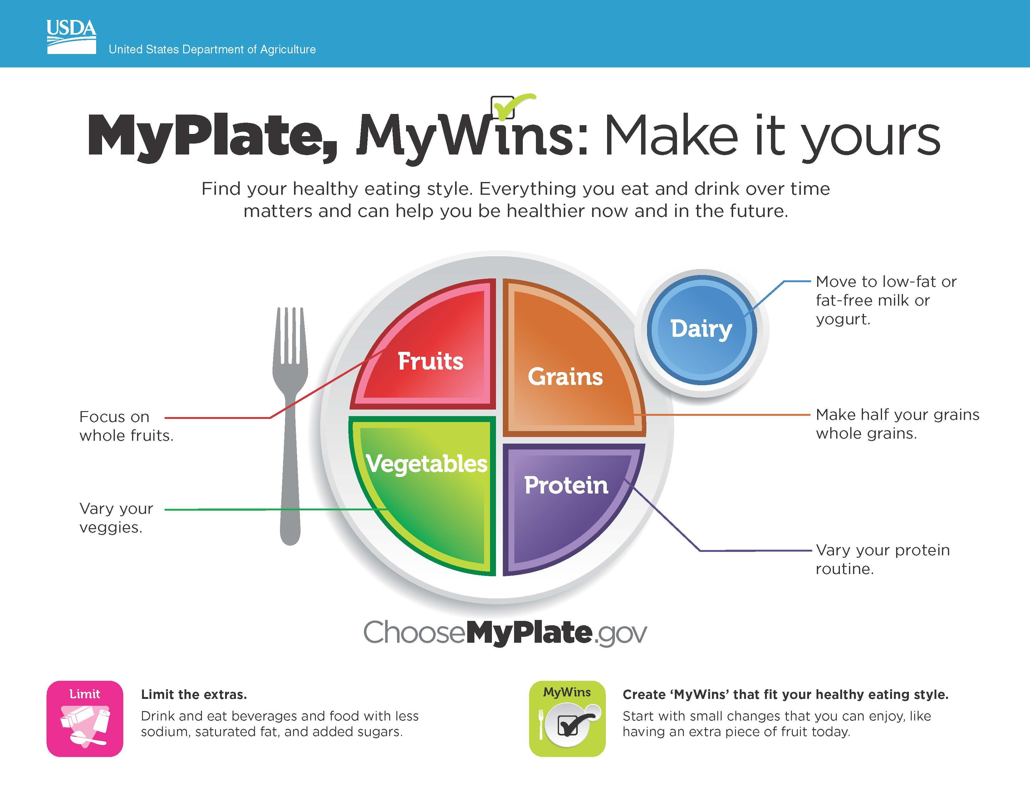 Myplate Klist Template Samples Mywins Make It Yours Mini Poster | Choose My Plate Printable Worksheets