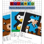 Mystery Multiplication   Coloring Squared | Free Printable Math Mystery Picture Worksheets