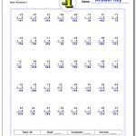 Negative Numbers | Positive And Negative Numbers Worksheets Printable