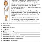 Nelly The Nurse   Reading Comprehension Worksheet   Free Esl | Printable Reading Comprehension Worksheets