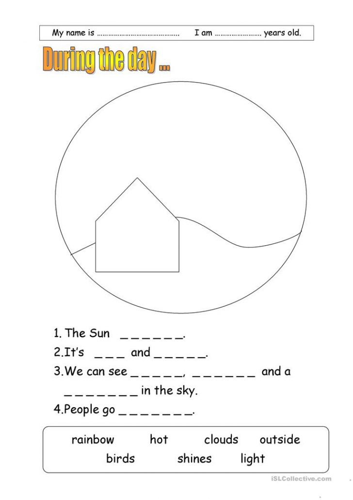 Night And Day Worksheet - Free Esl Printable Worksheets Madeteachers ...