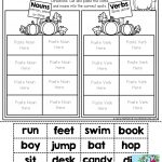 Nouns And Verbs (Sorting) Tons Of Fun Printables! | Write~Nouns | Free Printable Verb Worksheets For Kindergarten