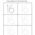 Number 16 Writing, Counting And Identification Printable Worksheets | Printable Worksheets Com